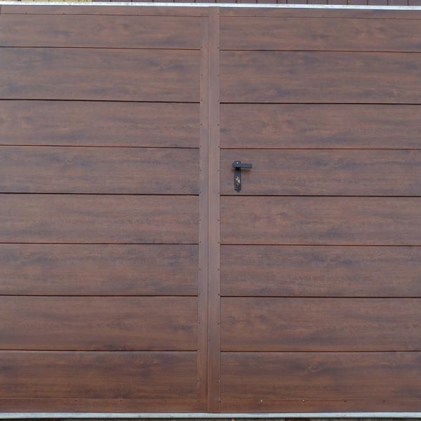 Brama dwuskrzydłowa z panela z pianą poliuretanową 12